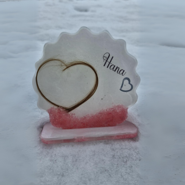 Spominsko stojalo z otroškimi lasmi 👶💖