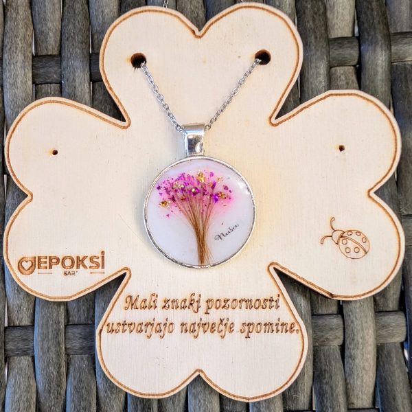 Spominska verižica z otroškimi lasmi 💖